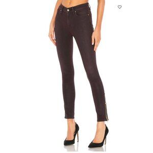 Hudson High Rise Red Skinny Jeans Size 27